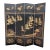 Vintage Chinese Hand Carved and Painted Crackled Room Divider/Screen For Sale