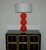 Joe Cariati Glass Ball Lamps Orange Red For Sale In Little Rock - Image 6 of 9