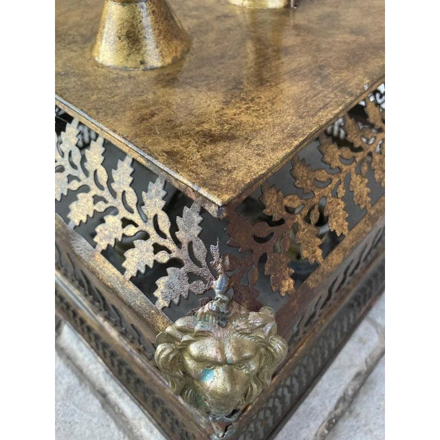 1940s Vintage Brass Pendant Light, 1940s For Sale - Image 5 of 10