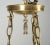 Mid 20th Century Restored White Glass Bowl Brass Chain Pendant Light For Sale - Image 9 of 11