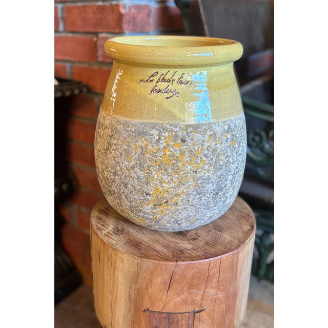 French French Handmade Anduze Biot Olive Oil Jar For Sale - Image 3 of 6