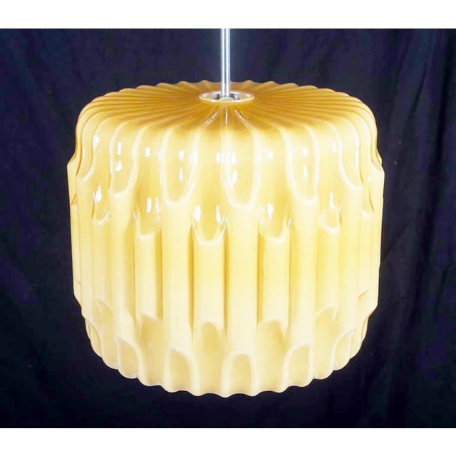 Mid-Century Modern Large Mid-Century Glass Pendant, 1960s For Sale - Image 3 of 8