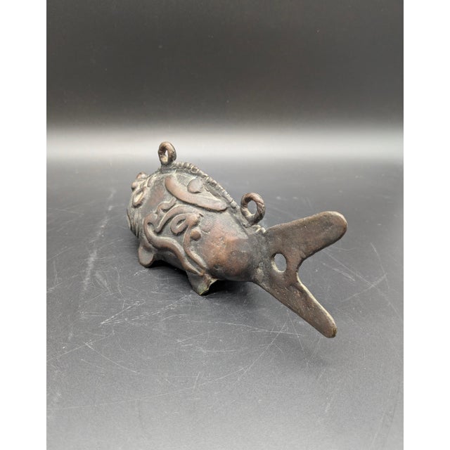 Late 19th Century Japanese Bronze Koi Fish Bell/Gong: Late Edo Period (C. 19th Century) For Sale - Image 5 of 7