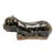 Mid 20th Century Black Glazed Feline Pillow For Sale