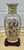 Vtg. Figural Raised Painted Chinese Vase W/Rosewood Stand For Sale - Image 4 of 15