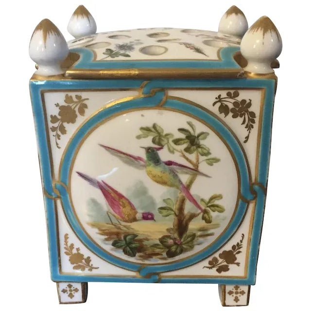 1860 Antique English Minton Porcelain Bough Pot Vase Decorated with Exotic Birds For Sale - Image 11 of 11