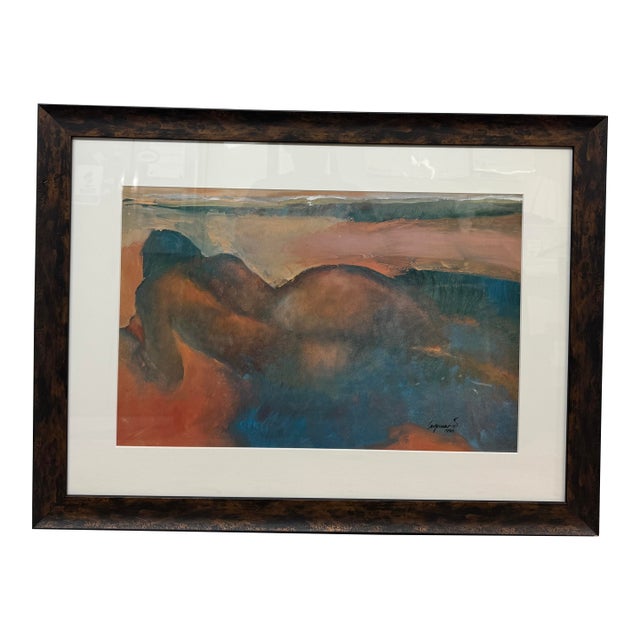 Al Lagunero Awakea Reclining Print, Signed For Sale