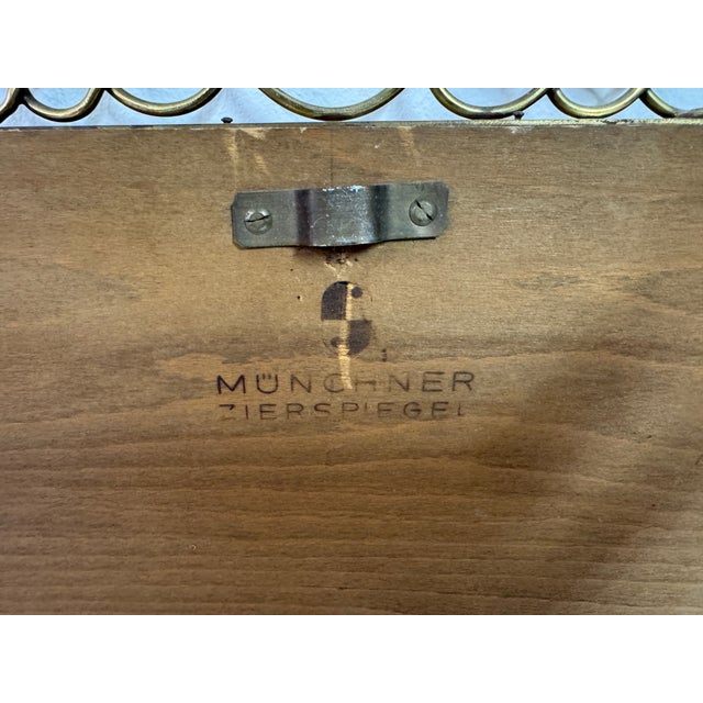 Vintage Brass Mirror by Munchner Zierspiegel, 1960s For Sale - Image 11 of 13