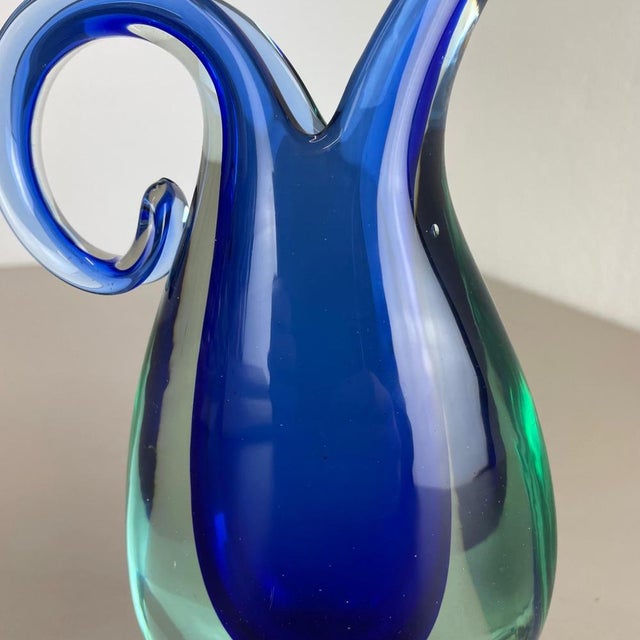 Large Murano Glass Sommerso Vase from Flavio Poli, Italy, 1970s For Sale - Image 16 of 18