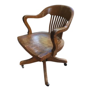 Vintage Traditional Office Chair For Sale