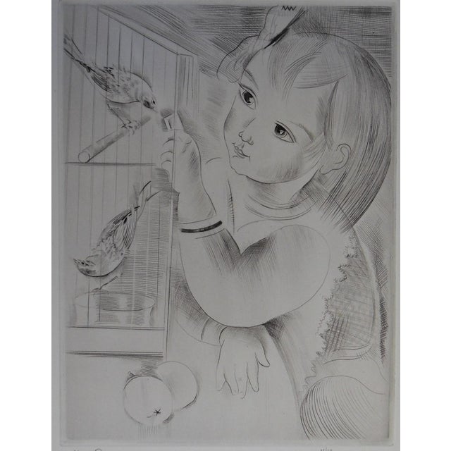 Mily Possoz, The Birdcage, Original Engraving For Sale