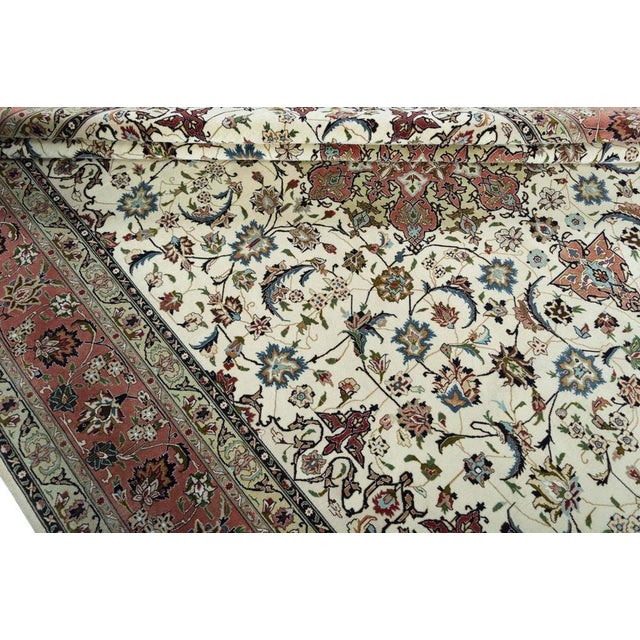 Hand-Knotted Rug with Silk, 2010s For Sale - Image 6 of 12