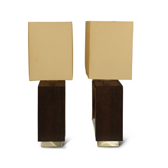 2000 - 2009 Sunburst Table Lamps in Chrome and Shades by Linley Chelsea, Set of 2 For Sale - Image 5 of 9