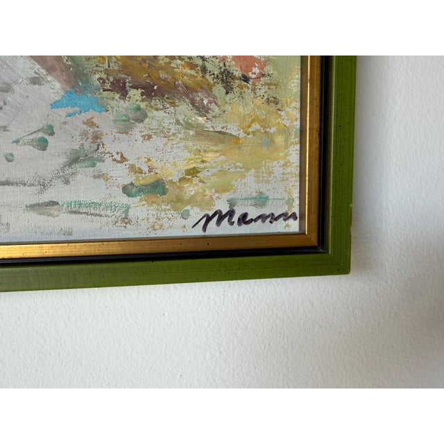 Vintage Rome Colosseum Impressionist Oil Painting on Canvas – Framed For Sale - Image 10 of 12