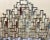 Metal Cast Iron Cityscape Fireplace Screen For Sale - Image 7 of 10