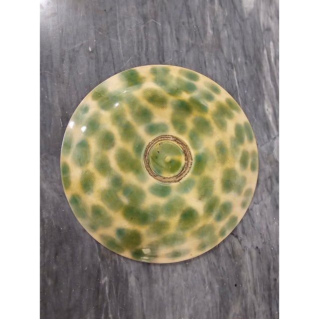 Late 19th Century Begonia Leaf Majolica on basket weave plate.