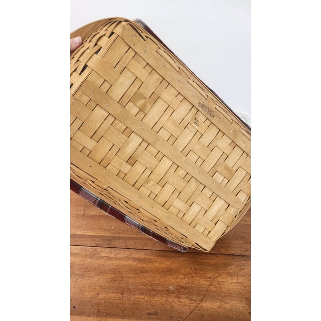 Longaberger Hostess Serve It Up Basket Combo With Plastic Inserts and Dividers and Lids For Sale - Image 11 of 12