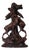 Black Forest Handcarved Deer Sculpture Vase Holder, 1920s-1940s For Sale