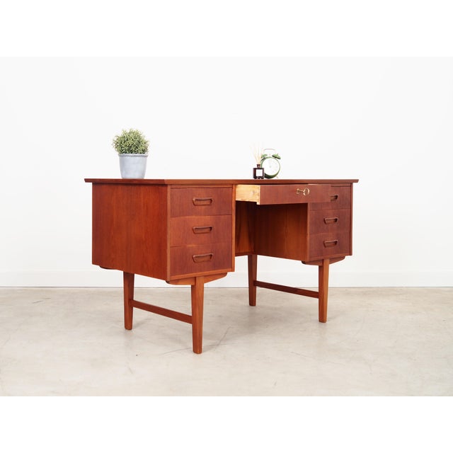 Danish Teak Desk, 1970s For Sale - Image 6 of 13