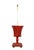 Vintage Hand-Painted Red Flowerpot Floor Lamp For Sale - Image 4 of 7