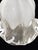 Traditional Vintage Murano Glass Opaline White Clear Ruffled Tulip 1 Light Chandelier Fixture For Sale - Image 3 of 7
