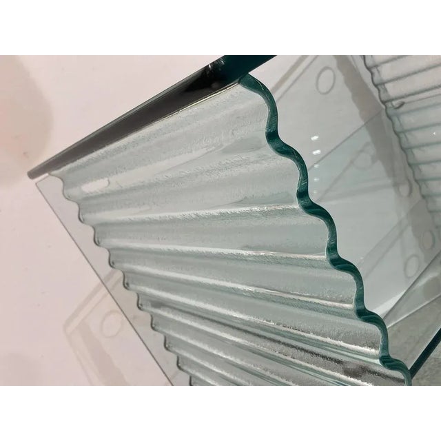 Onda Series Glass Media Cabinet by Ron Arad for Fiam, Italy, 1980s For Sale - Image 6 of 11