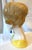 1970's Vintage Mid Century Ceramic Lady Head Vase With Dangle Earrings For Sale - Image 12 of 14