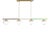 ED Ellen DeGeneres by Visual Comfort Studio Lune Medium Linear Chandelier, Burnished Brass For Sale