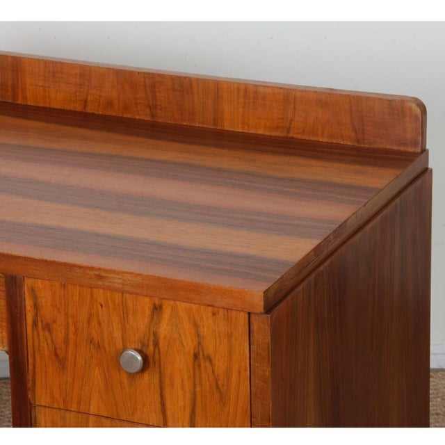 Wood Small Modern French Desk, 1940s For Sale - Image 7 of 9