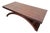 Mid-Century Art Deco Mahogany Coffee Table Arc Base For Sale