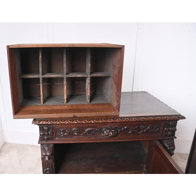 Antique German Black Forest Animal Carved Side Cabinets, 1860s, Set of 2 For Sale - Image 9 of 18