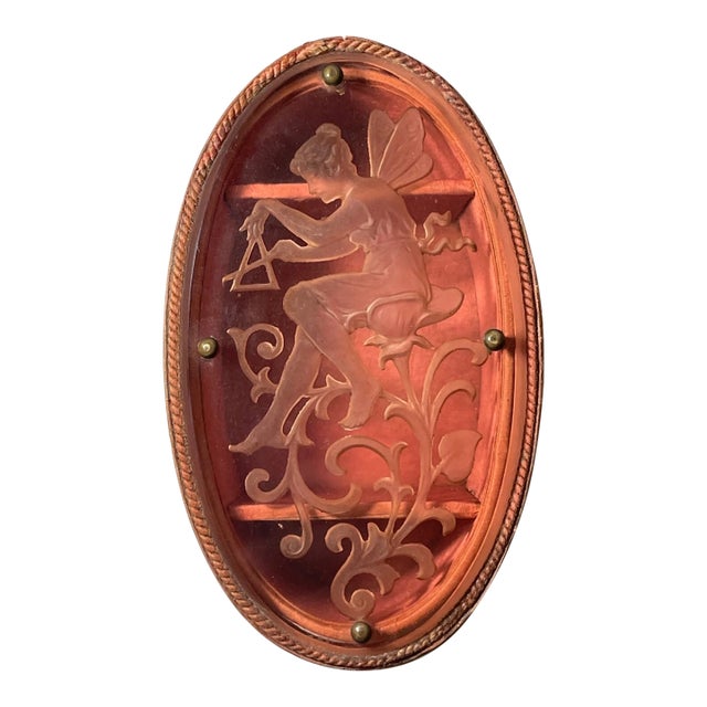 Antique Heinrich Hoffmann Intaglio Art Deco Glass Vanity Casket Jewelry Box For Sale