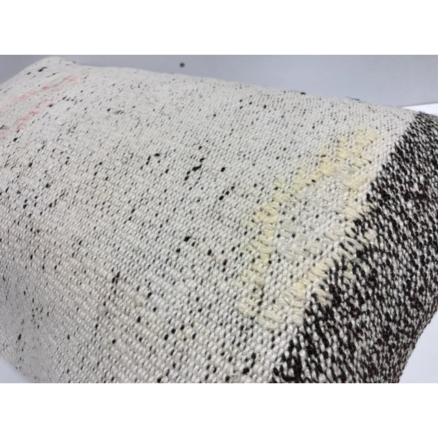 1970s Vintage Turkish Kilim Handmade Lumbar Pillow Cover For Sale - Image 5 of 6