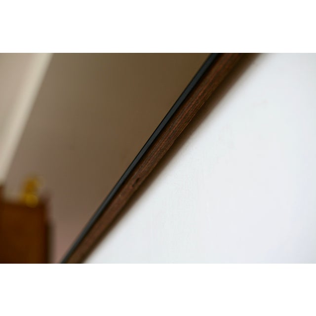 Large Smoked Mirror with Asymmetrical Frame, 1970s For Sale - Image 13 of 16