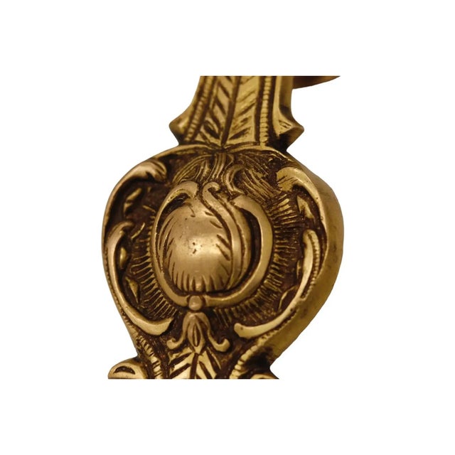 Indian Brass Bar Handles - A Pair For Sale - Image 3 of 4