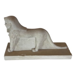 Vintage Egyptian-Style Sphinx Sculpture For Sale