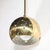 Mid-Century Rounded Brass Pendant Chandelier With Circular Cutout Detailing For Sale - Image 12 of 14