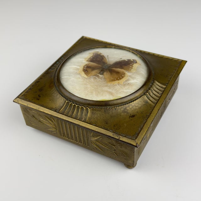 Brown Vintage Jewelry Box from Dralle, Germany 1930s For Sale - Image 8 of 18