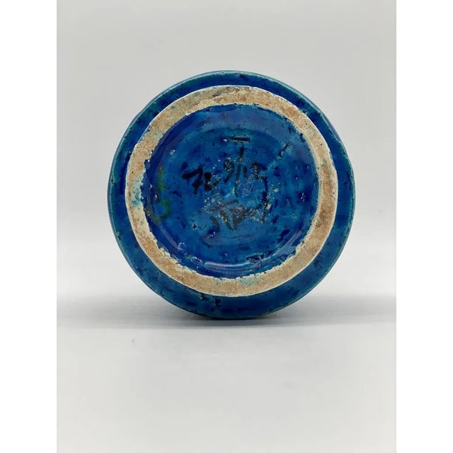 Rimini Blue Vase by Aldo Londi for Bitossi, Italy, 1970s For Sale - Image 6 of 9