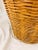 Vintage Natural Woven Wicker Laundry Basket For Sale In Raleigh - Image 6 of 9