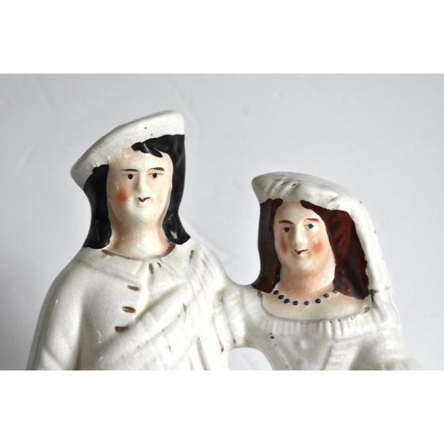 Victorian Antique Staffordshire Scottish Couple For Sale - Image 3 of 9