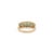 1.31 Carat Emerald & Diamond Statement Band Ring in 14k Yellow Gold Size 4 For Sale - Image 10 of 16
