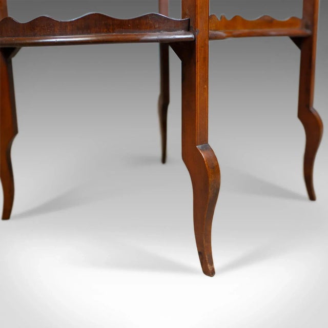 1910s Edwardian Two-Tier Tea Table For Sale - Image 9 of 10