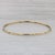 Granulated Dots Bangle 18k Yellow Gold Bracelet 8" 2.5mm Emily Armenta For Sale In Greensboro - Image 6 of 7