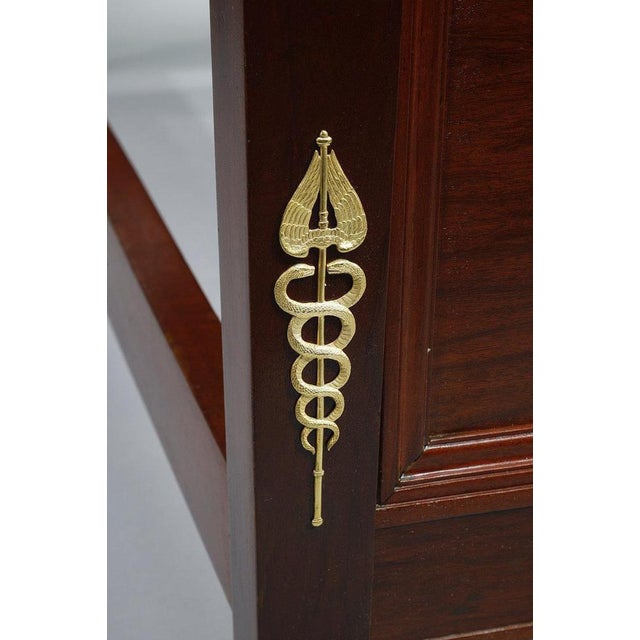 Empire Mahogany and Gilded Bronzes Bed, 1810s For Sale - Image 11 of 15