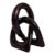 Vintage Black Knot Rings Sculpture For Sale