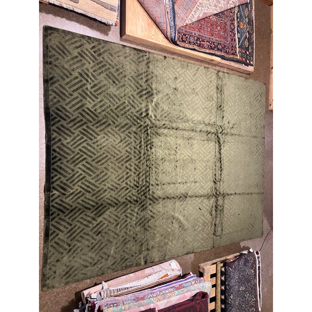 Contemporary Hand-Knotted Indian Contemporary Rug 9'0" X 12'0" For Sale - Image 3 of 5