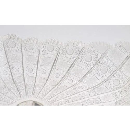 Crystal Fruit Bowl, Czech For Sale - Image 6 of 7