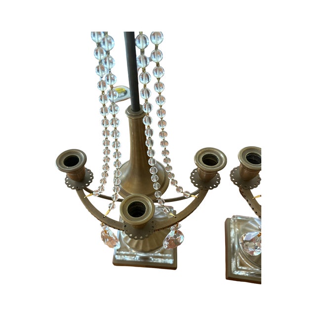 Pair Monumental Chapman Palm Beach Regency Candelabras For Sale - Image 14 of 18
