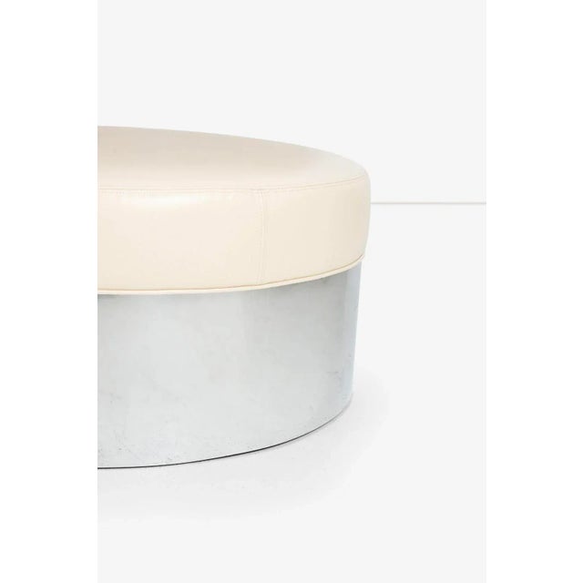 1970s Pair of Pace Style Oversized Architectural Poufs For Sale In Chicago - Image 6 of 6